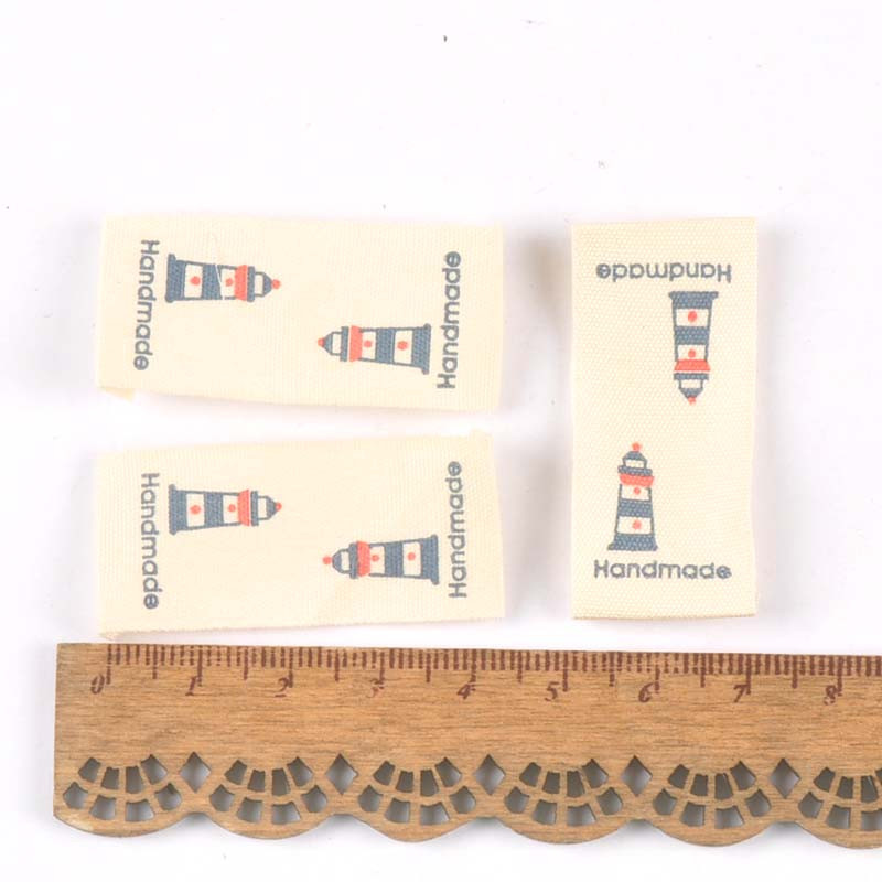 50 vnt Mix Beige Spausdintos austinės etiketės Drabužių priežiūrai Etiketės siuvimo reikmenys Batai Krepšys Plaunamas drabužių etiketės „Pasidaryk pats“ aksesuaras c2394