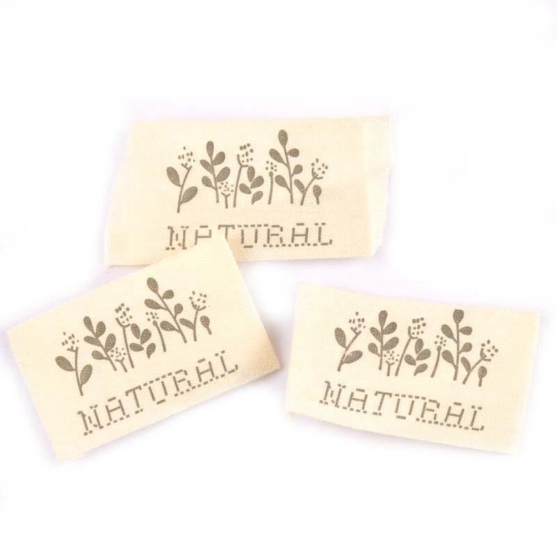 Bézs kézimunka pamut szőtt címkék barkácsvarráshoz Ruha Szövet Táskák Cipők Táskák Kézzel készített Ruha Címkék Ápolás 50db c2182