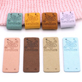 20 kom kožne etikete leptir ručno izrađene etikete za odjeću ručno izrađene oznake ukrasne kape poklon vrećica šivaća oznaka pribor za pletenje