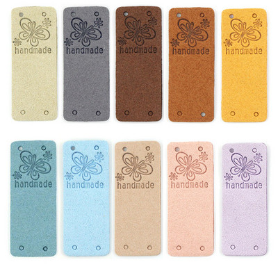 20 kom kožne etikete leptir ručno izrađene etikete za odjeću ručno izrađene oznake ukrasne kape poklon vrećica šivaća oznaka pribor za pletenje