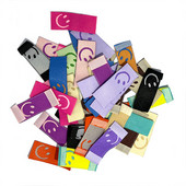 50 vnt 11 spalvų šypsenos siuvinėjimo etiketės rankų darbo drabužiams etiketės Vaikiški drabužiai priežiūros krepšiai „pasidaryk pats“ reikmenys Siuvimo priedai 1,5x4 cm