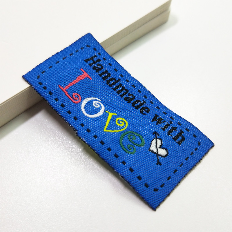 100 komada ručno izrađenih naljepnica s ljubavnim srcem tkane naljepnice za odjeću tkane oznake DIY naljepnice za zastave za pribor za šivanje odjeće