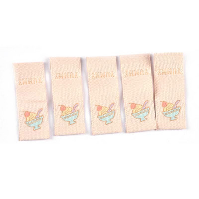 50 vnt. Ledai/braškių siuvinėjimas Drabužių etiketės siuvimui Kepurės Krepšiai Reikmenys „Pasidaryk pats“ amatai Priedai Megztos etiketės c3612