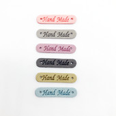 8 parinktys Mažos rankų darbo odinės etiketės drabužiams Dovanų kepurė Siuvimo spalvos Odinės etiketės Rankų darbo odinės odos dekoratyvinės etiketės