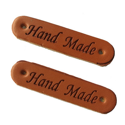 8 parinktys Mažos rankų darbo odinės etiketės drabužiams Dovanų kepurė Siuvimo spalvos Odinės etiketės Rankų darbo odinės odos dekoratyvinės etiketės