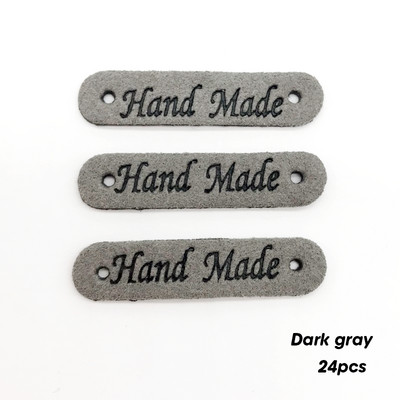 8 parinktys Mažos rankų darbo odinės etiketės drabužiams Dovanų kepurė Siuvimo spalvos Odinės etiketės Rankų darbo odinės odos dekoratyvinės etiketės