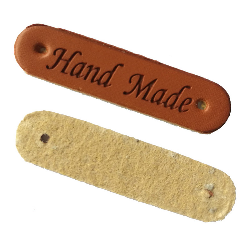 8 parinktys Mažos rankų darbo odinės etiketės drabužiams Dovanų kepurė Siuvimo spalvos Odinės etiketės Rankų darbo odinės odos dekoratyvinės etiketės