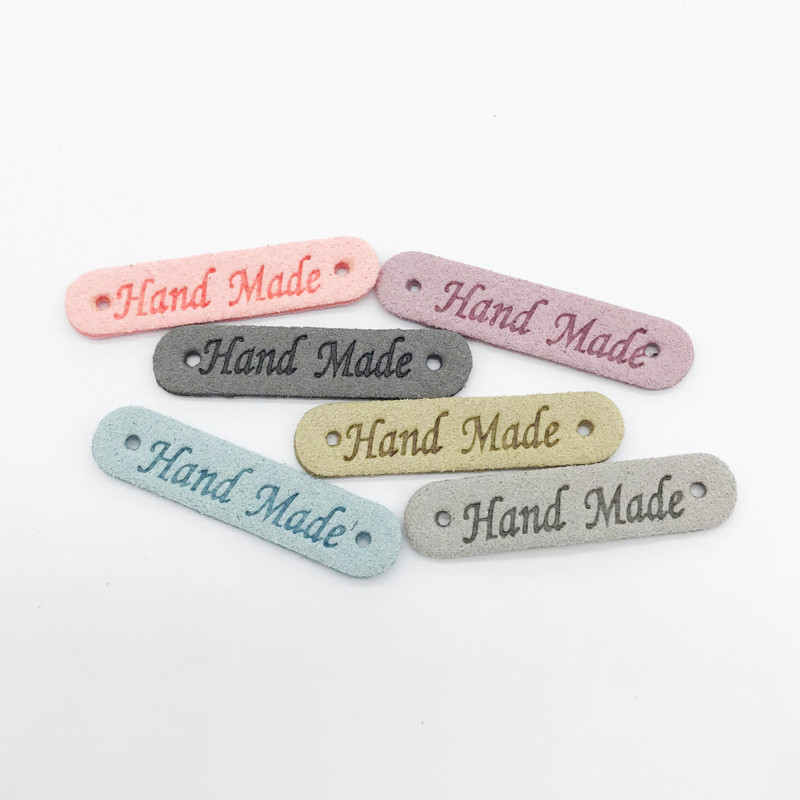 8 parinktys Mažos rankų darbo odinės etiketės drabužiams Dovanų kepurė Siuvimo spalvos Odinės etiketės Rankų darbo odinės odos dekoratyvinės etiketės