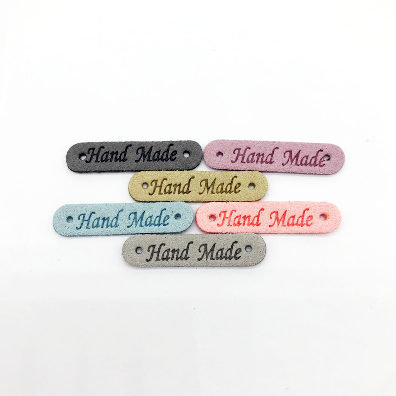 8 parinktys Mažos rankų darbo odinės etiketės drabužiams Dovanų kepurė Siuvimo spalvos Odinės etiketės Rankų darbo odinės odos dekoratyvinės etiketės
