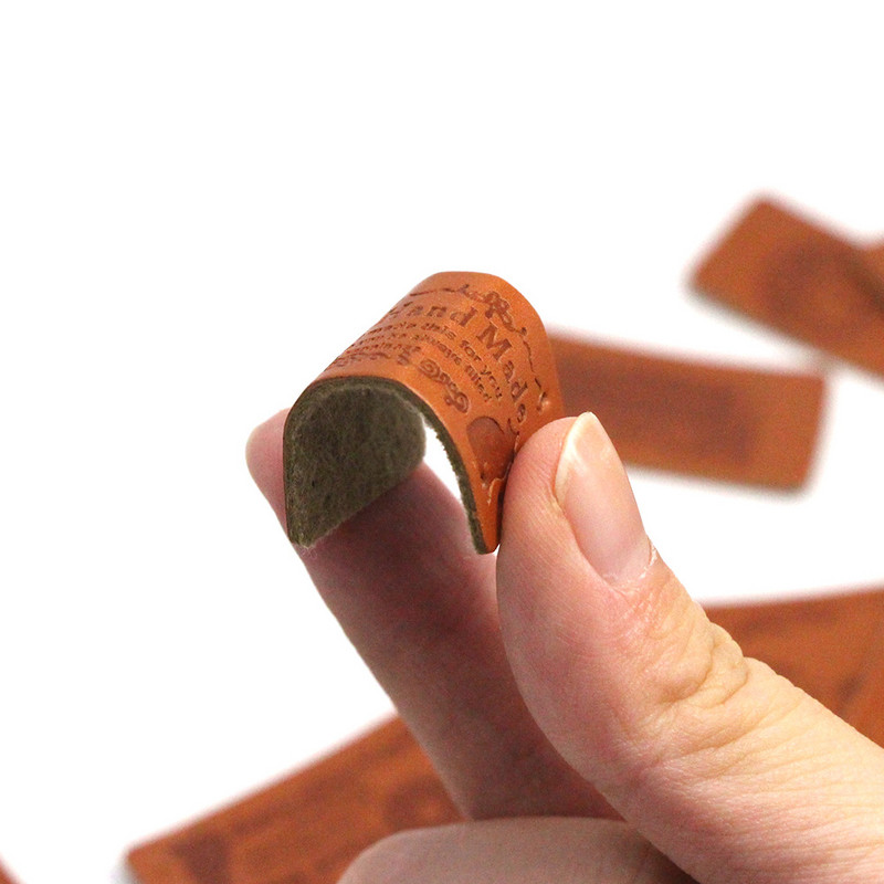 PU odos etiketės siuvimo reikmenims Rankų darbo etiketės 20*40MM rudos etiketės Rankų darbo drabužiams Kepurės DIY Rankdarbiai