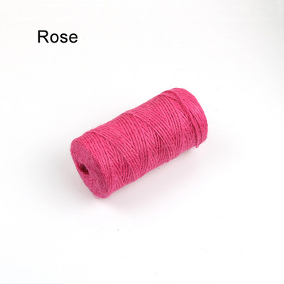 100 M/rullī krāsaina džutas aukla, dabiska rupjš audekls, hesiešu auklas kaņepju virve, džutas aukla mākslas darbiem. Dāvanu iesaiņojums