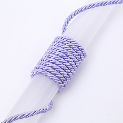 10 metri/partija 5 mm 3 šķiedru poliestera virve bižutērijas rotaslietām dāvanu kastītes dekorēšanai.
