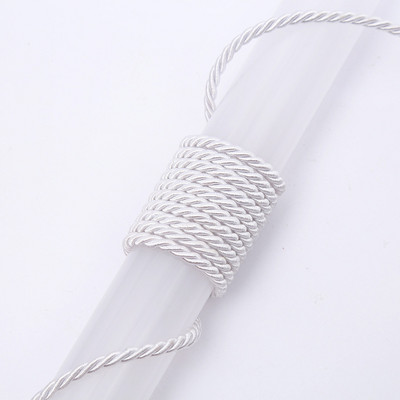 10 metri/partija 5 mm 3 šķiedru poliestera virve bižutērijas rotaslietām dāvanu kastītes dekorēšanai.