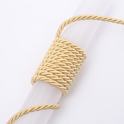 10 metri/partija 5 mm 3 šķiedru poliestera virve bižutērijas rotaslietām dāvanu kastītes dekorēšanai.