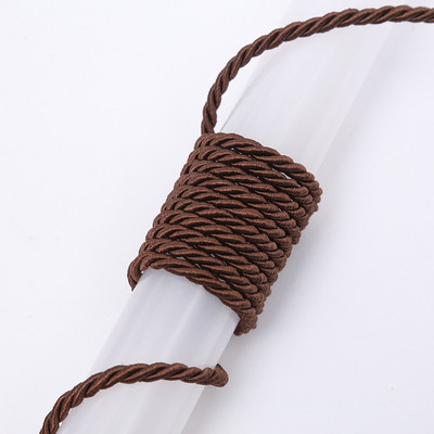 10 metri/partija 5 mm 3 šķiedru poliestera virve bižutērijas rotaslietām dāvanu kastītes dekorēšanai.