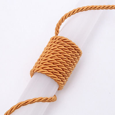 10 metri/partija 5 mm 3 šķiedru poliestera virve bižutērijas rotaslietām dāvanu kastītes dekorēšanai.