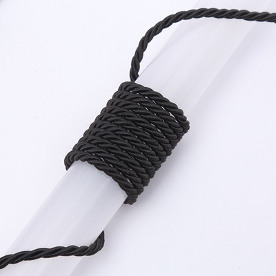 10 metri/partija 5 mm 3 šķiedru poliestera virve bižutērijas rotaslietām dāvanu kastītes dekorēšanai.