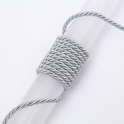 10 metri/partija 5 mm 3 šķiedru poliestera virve bižutērijas rotaslietām dāvanu kastītes dekorēšanai.