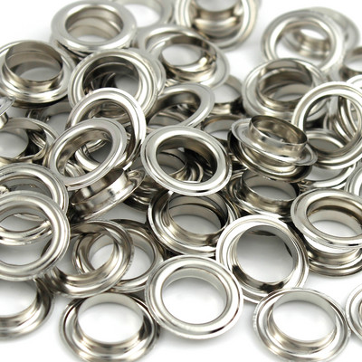 100 rinkinių 10 mm žalvarinė kilpa su poveržle 800# odinė rankdarbių taisymo įvorė apvali akių žiedai batams krepšys Drabužiai odinė diržo kepurė