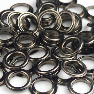 100 rinkinių 10 mm žalvarinė kilpa su poveržle 800# odinė rankdarbių taisymo įvorė apvali akių žiedai batams krepšys Drabužiai odinė diržo kepurė