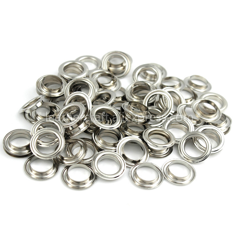 100 rinkinių 10 mm žalvarinė kilpa su poveržle 800# odinė rankdarbių taisymo įvorė apvali akių žiedai batams krepšys Drabužiai odinė diržo kepurė