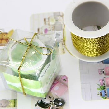 Σύρμα Glitter 20m Χρυσό Ασημί χρώμα Σχοινί Στρογγυλή ετικέτα Κορδόνι δώρου Συσκευασία DIY Κοσμήματα Κατασκευή ρούχων Διακόσμηση πάρτι