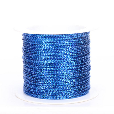 20 m-es csillogó drót arany ezüst színű kötél kerek címke cérna zsinór ajándék csomagoló zsinór barkács ékszer készítés ruha buli dekoráció