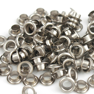 100 rinkinių 3,5 mm žalvarinė kilpa su poveržle.