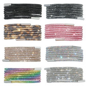 Accesorii cu șnur de modă de lux 1 buc șireturi diamante pantofi adidași șireturi șireturi strălucitoare șireturi pantofi cu stras