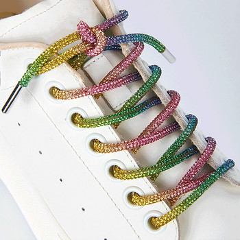 1PC Луксозни модни шнурове Аксесоари Диамантени връзки за обувки Маратонки Дантели Ярки струни Връзки за обувки с кристали
