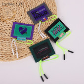 Lychee Life 4Pcs Inspirational Words Tkane tkanine za šivanje etiketa Oznake Ručno izrađene za odjeću Šeširi Diy Šivanje etiketa Dodaci