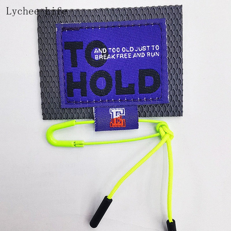 Lychee Life 4Pcs Inspirational Words Tkane tkanine za šivanje etiketa Oznake Ručno izrađene za odjeću Šeširi Diy Šivanje etiketa Dodaci