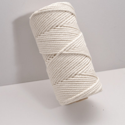3 mm makrame uže Jednobojni pamučni konac Ručno izrađeni pribor za rukotvorine DIY košara Pletenice arti