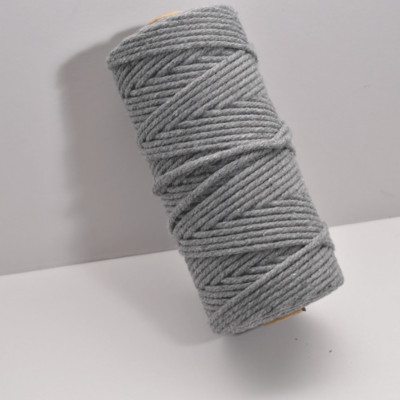 3 mm makrame uže Jednobojni pamučni konac Ručno izrađeni pribor za rukotvorine DIY košara Pletenice arti