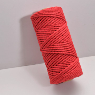 3 mm makrame uže Jednobojni pamučni konac Ručno izrađeni pribor za rukotvorine DIY košara Pletenice arti