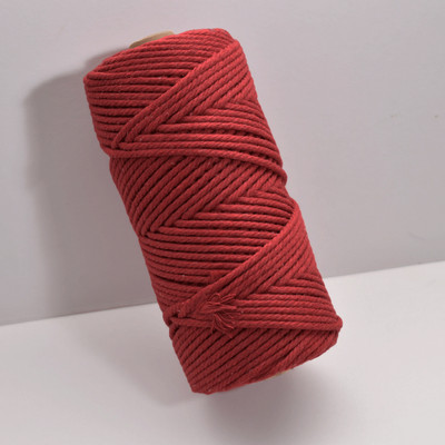 3 mm makrame uže Jednobojni pamučni konac Ručno izrađeni pribor za rukotvorine DIY košara Pletenice arti