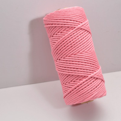 3 mm makrame uže Jednobojni pamučni konac Ručno izrađeni pribor za rukotvorine DIY košara Pletenice arti