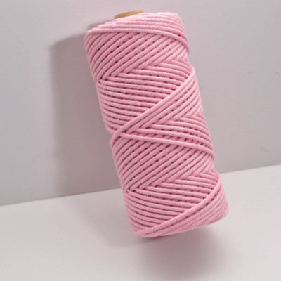 3 mm makrame uže Jednobojni pamučni konac Ručno izrađeni pribor za rukotvorine DIY košara Pletenice arti