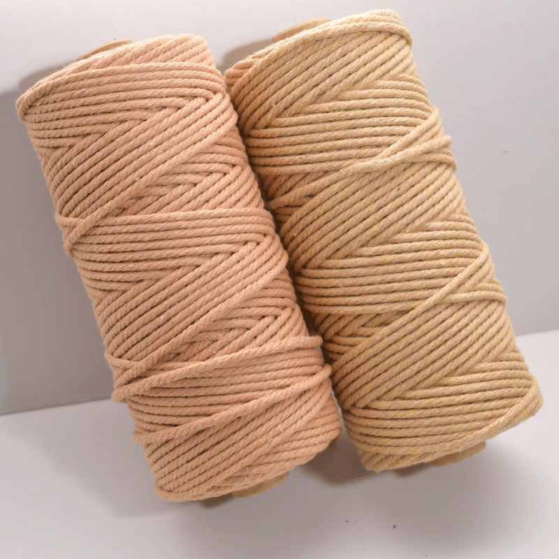 3 mm makrame uže Jednobojni pamučni konac Ručno izrađeni pribor za rukotvorine DIY košara Pletenice arti