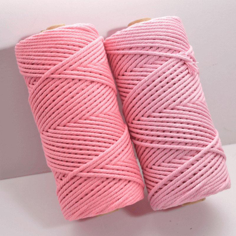 3 mm makrame uže Jednobojni pamučni konac Ručno izrađeni pribor za rukotvorine DIY košara Pletenice arti
