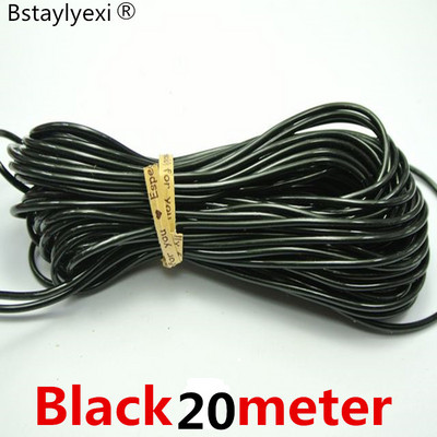 20 méter vegyes színű 10 méteres kötél üreges gumicső ékszerzsinór 2 mm-es fedél memória huzal dekoratív barkács kiegészítők