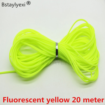 20 méter vegyes színű 10 méteres kötél üreges gumicső ékszerzsinór 2 mm-es fedél memória huzal dekoratív barkács kiegészítők