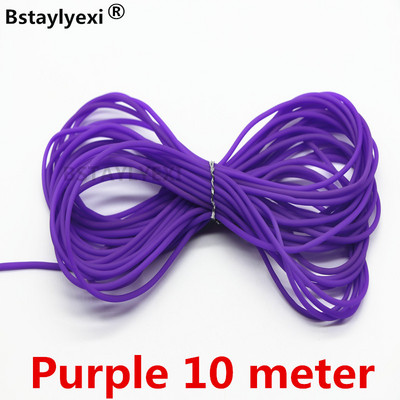 20 méter vegyes színű 10 méteres kötél üreges gumicső ékszerzsinór 2 mm-es fedél memória huzal dekoratív barkács kiegészítők