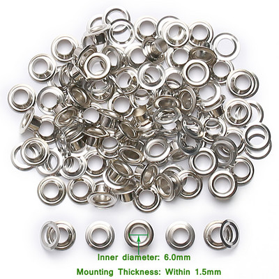 3–10 mm 100 rinkinių metalinių kilpų įvorės apvalūs žiedai, skirti pasidaryk pats.