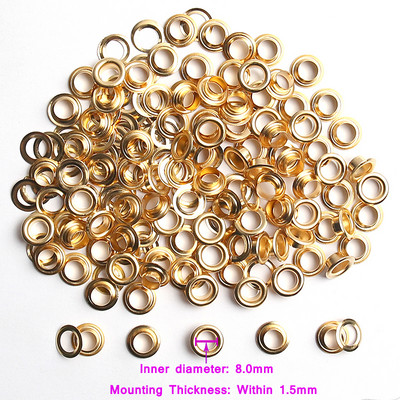 3–10 mm 100 rinkinių metalinių kilpų įvorės apvalūs žiedai, skirti pasidaryk pats.