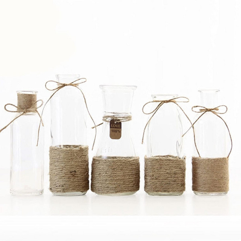 2MM 100M/partija Dabiska džutas aukla aukla brūna aukla džutas virve DIY amatniecībai dāvanu iesaiņošanai kāzu Ziemassvētku dekors