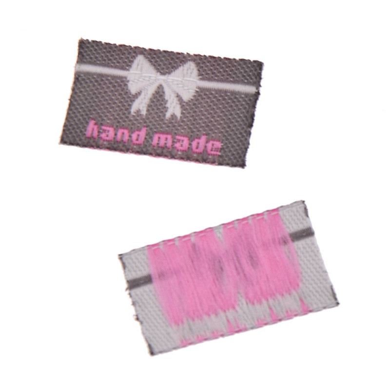 100 db Kézzel készített vászoncímkék Nyomtatott, kézzel készített szeretettel ruhacímkék Címkék ruhatáskákhoz barkács varróanyagok