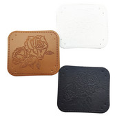 Ručno izrađene kožne naljepnice s cvijetom ruže za odjeću Ručno izrađena Pu flaster s cvijetom za traperice Ruksak Ručno izrađena naljepnica za odjeću