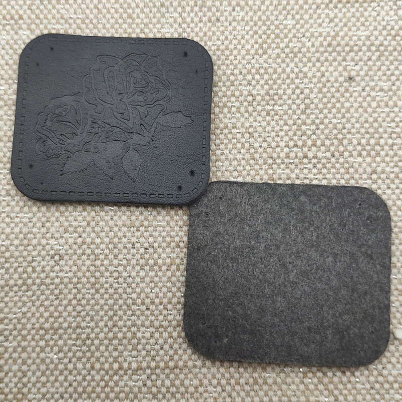 Ručno izrađene kožne naljepnice s cvijetom ruže za odjeću Ručno izrađena Pu flaster s cvijetom za traperice Ruksak Ručno izrađena naljepnica za odjeću