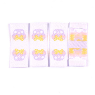 Mješovite boje, životinjski uzorak, 50 komada ručno izrađene tkane naljepnice za naljepnice za odjeću Crtani filmovi Torbe za cipele Oznake za odjeću 15x40 mm CP2779